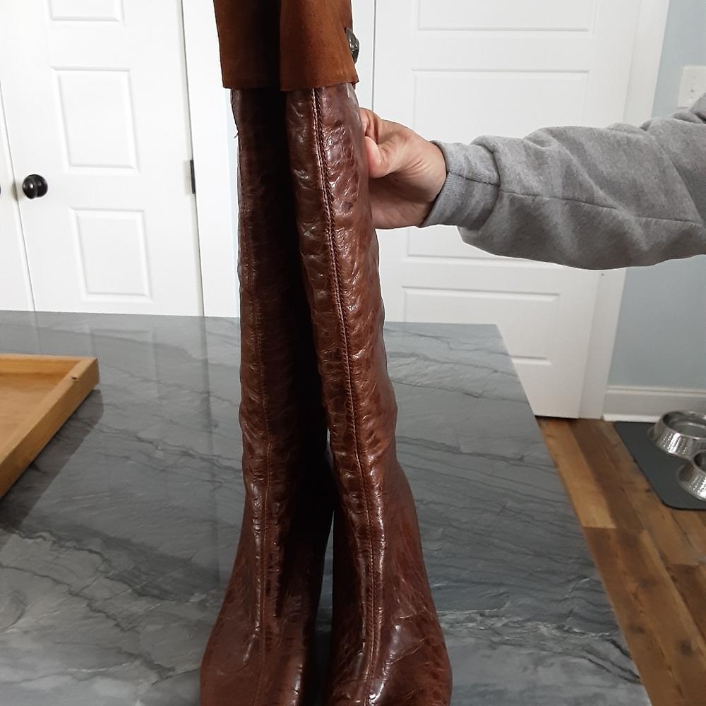 Nine West leather and suede boots size 8 EUC